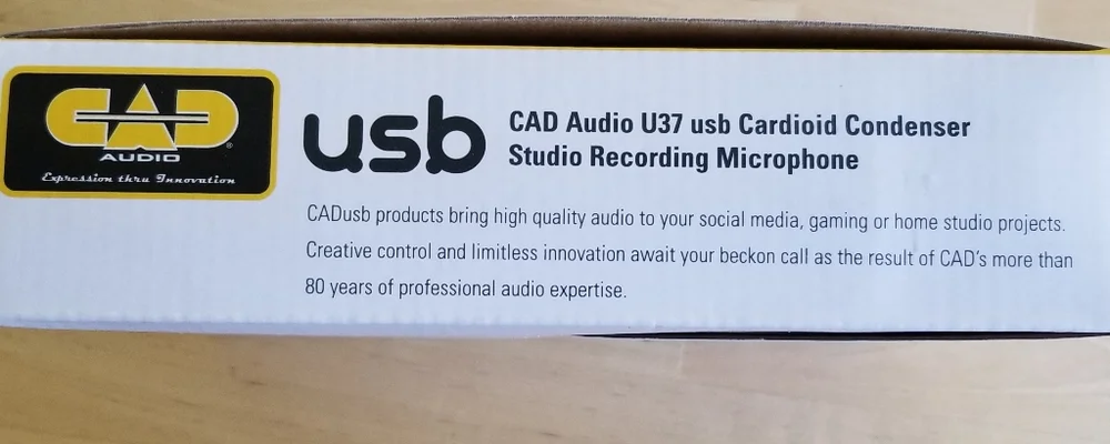 CAD Audio U37 USB Cardioid Condenser Studio Recording Microphone
